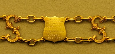 Dornoch Burgh Ceremonial Regalia – 9th engraved shield of Chain of Office