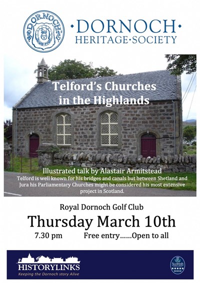 Talk given to DHS - 'Telford's Churches in the Highlands'