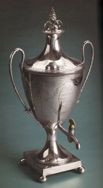 Photograph of Silver Tea Urn Presented to George Dempster 1786