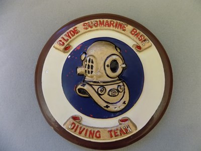 Clyde Submarine Base Diving Team plaque