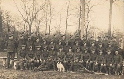 Group photograph of Seaforth or Gordon Highlanders