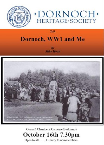 Talk by Michael Hook 'WW1 and me” 16 Oct 2014