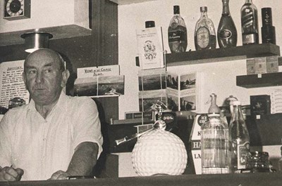Tommy Grant at the Club bar