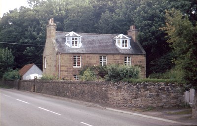 Wider angle view of property on Station Road Dornoch