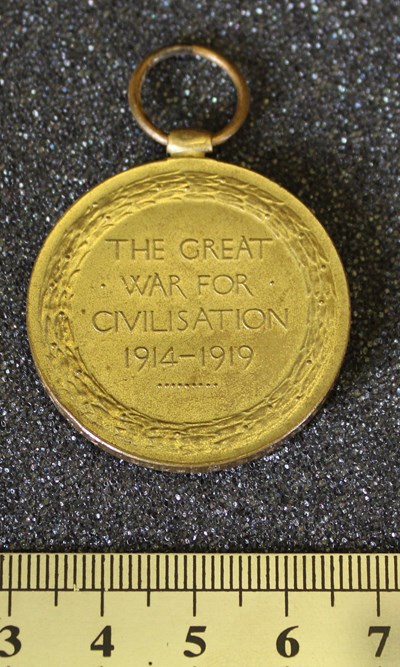 War Medal awarded to Pte G Ross