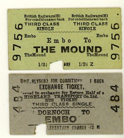 Dornoch light railway tickets