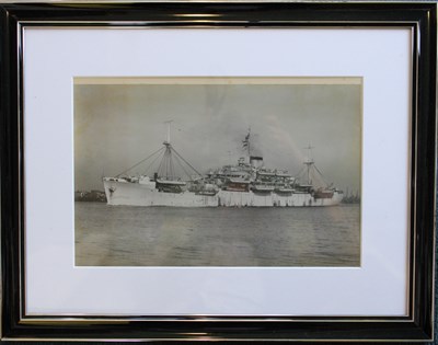 Framed photograph of HMS Victory