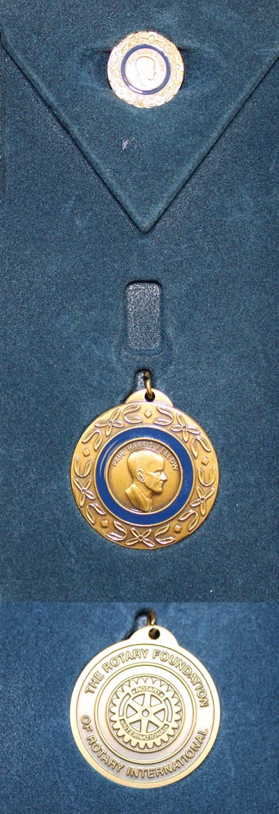 Paul Harris Fellow Medal and Lapel Pin