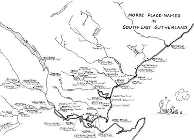 Norse place names in south east Sutherland