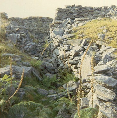 Sallachaidh Broch ~ looking west through entrance