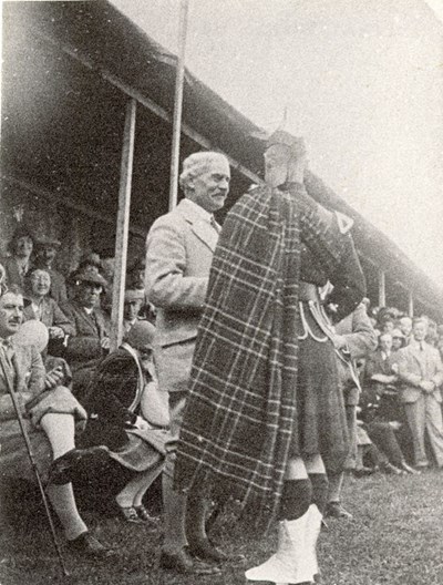 Ramsay Macdonald at the Dornoch Games 1930s