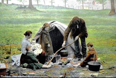 A collection of 20 images of the travelling community