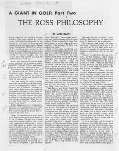 Donald Ross documents - article