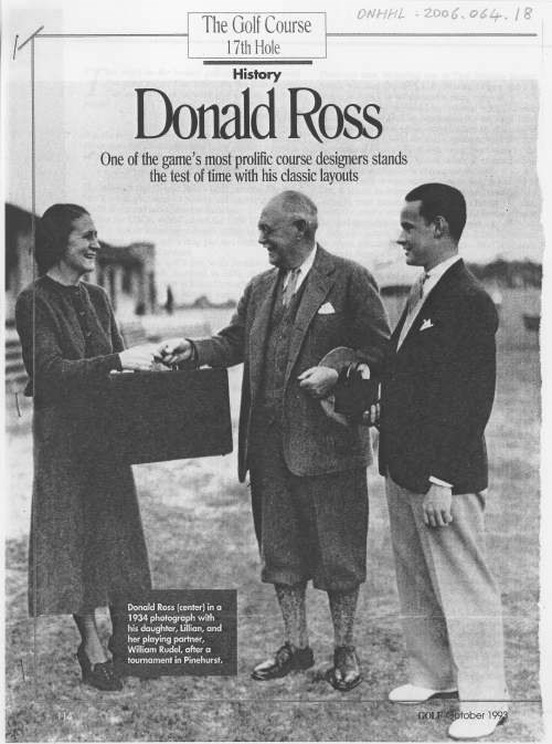 Donald Ross documents - article