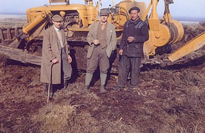 Photograph of Caterpillar tractor used for land reclaimation