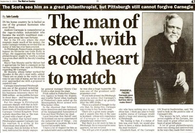 Carnegie 'Man of steel with a cold heart to match'
