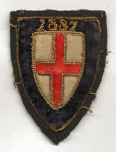 Embroidered badge - Robert Mackay 1887