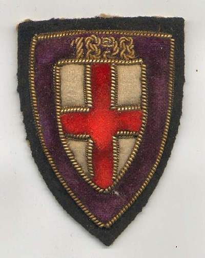 Embroidered badge - Robert Mackay 1898