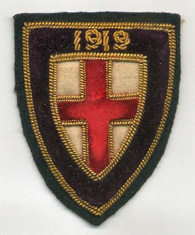 Embroidered badge - Robert Mackay 1919