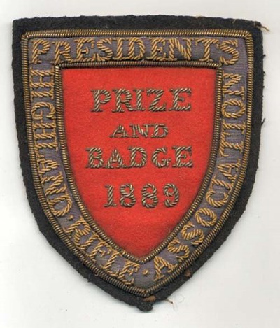 Highland Rifle Association badge - Robert Mackay 1889