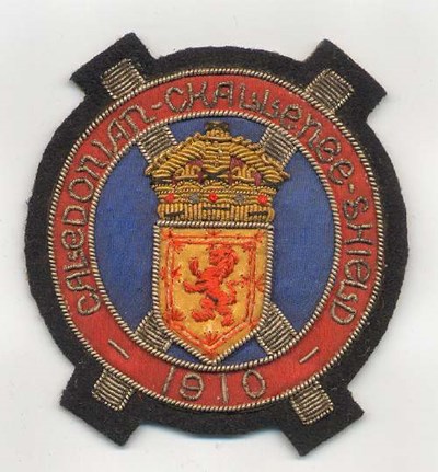 Caledonian Challenge Shield badge - Robert Mackay 1910