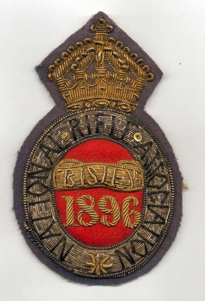 National Rifle Association ~  Bisley badge - Robert Mackay 1896