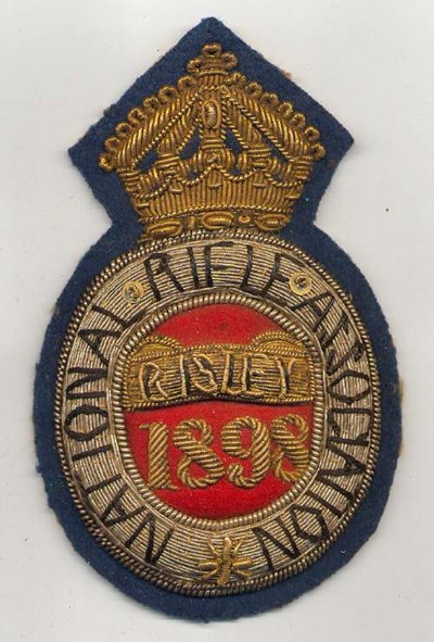 National Rifle Association  ~ Bisley badge - Robert Mackay 1898