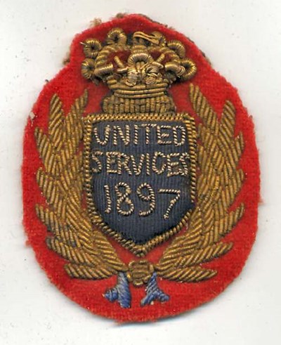 United Services badge - Robert Mackay 1897
