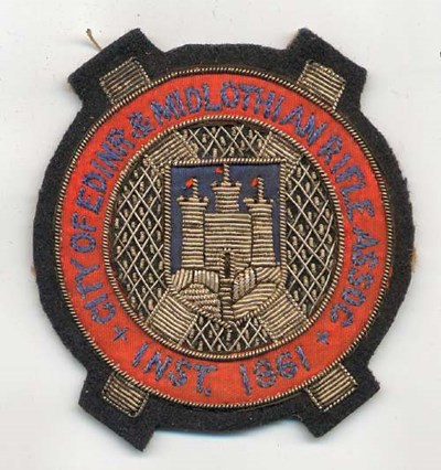 City of Edinburgh & Midlothian Rifle Association badge - Robert Mackay