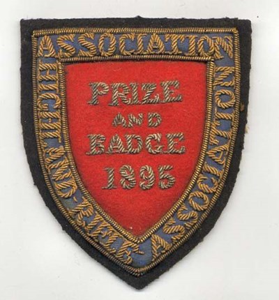 Highland Rifle Association badge - Robert Mackay 1895