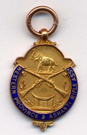 Western Province & Ashanti Rifle Association medal - Robert Mackay 1928