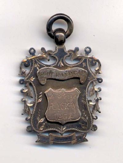 Silver golf medal - Robert Mackay 1894