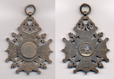 Sutherland Highland Rifle Volunteers shooting medal - Robert Mackay 1896