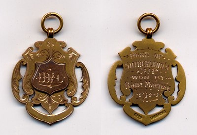 Dunrobin Rifle Club medal - Robert Mackay 1910