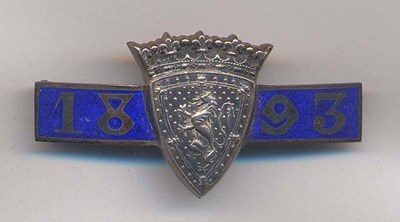 International Twenty Match badge - Robert Mackay 1893