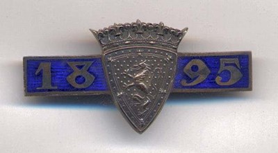 International Twenty Match badge - Robert Mackay 1895