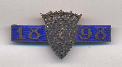 International Twenty Match badge - Robert Mackay 1898