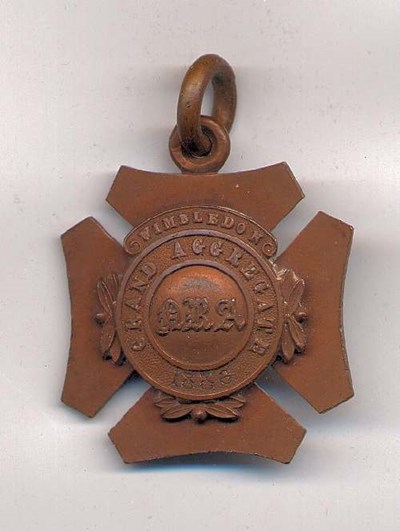 Grand Aggregate Wimbledon medal  - Robert Mackay 1886