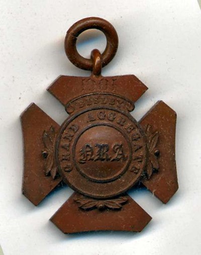 Grand Aggregate Bisley medal  - Robert Mackay 1901