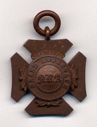 Grand Aggregate Bisley medal  - Robert Mackay 1903