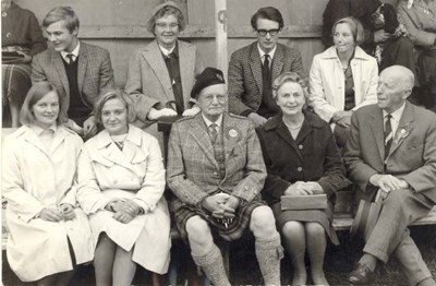 Group at outdoor show 1950s