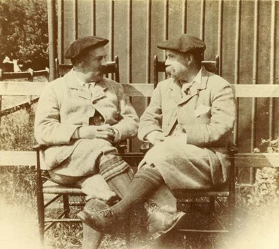 Two golfers - Arthur Ryle and Dr Sing