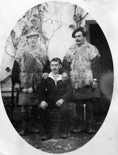 Captain Bob Grant with comrade and French Sailor