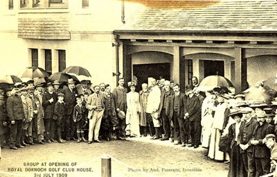 Opening of Royal Dornoch Clubhouse 1909