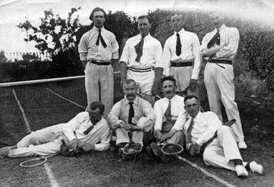 Group of tennis players