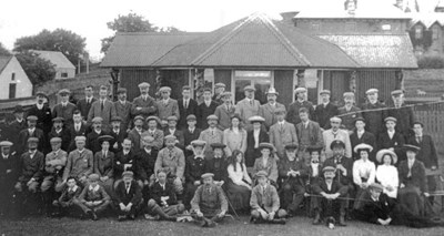 Group in front of Golf Club House 1900