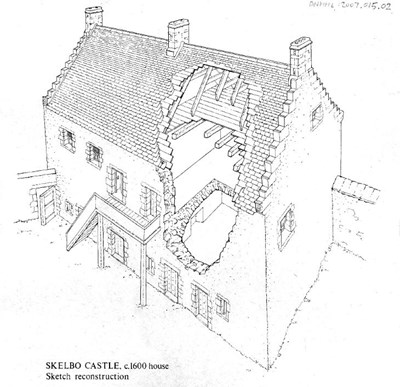 Skelbo Castle Sketch Reconstruction