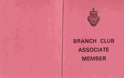Royal British Legion Associate Membership Card