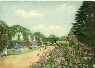 Herbaceous border at Skibo photograph by Louise Carnegie