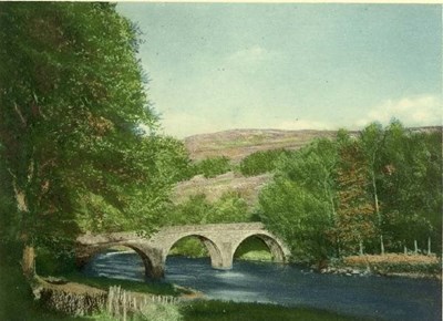 Old bridge over River Shin photograph by Louise Carnegie
